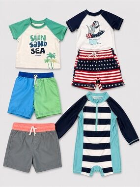 Baby boy Mixed Swim Set and everyday shorts 18 M
